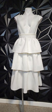 Load image into Gallery viewer, Nwt Asos white fit and flare dress       sz 8
