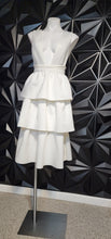 Load image into Gallery viewer, Nwt Asos white fit and flare dress       sz 8
