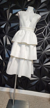 Load image into Gallery viewer, Nwt Asos white fit and flare dress       sz 8
