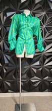 Load image into Gallery viewer, Leslie Faye stripe blouse       sz med-large

