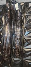 Load image into Gallery viewer, Nwt Zara sequin pants        sz lrg, best fitting sz medium (8/10)
