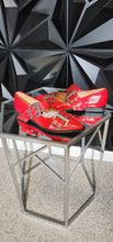 Load image into Gallery viewer, New Unbranded red buckled  shoes          sz 9
