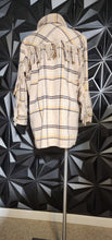 Load image into Gallery viewer, Fore fringe flannel jacket       sz medium
