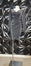 Load image into Gallery viewer, Catherine black/silver dress          sz 12-14
