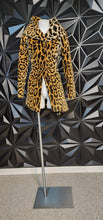 Load image into Gallery viewer, Animal print jacket/ top          sz untagged (best fit sz small)
