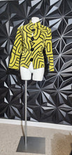Load image into Gallery viewer, Caroline Rose patterned blazer            sz med-lrg
