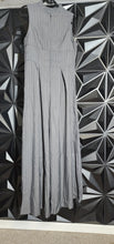 Load image into Gallery viewer, Stripe wide leg Jumpsuit   sz lrg, best fit medium
