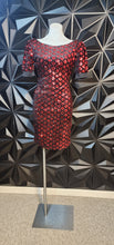 Load image into Gallery viewer, Shein red sequin dress            sz small

