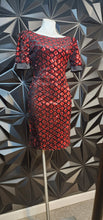 Load image into Gallery viewer, Shein red sequin dress            sz small
