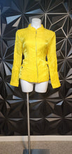 Load image into Gallery viewer, Laura Ashley yellow jacket/top            sz medium
