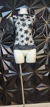 Load image into Gallery viewer, H&amp;M star sheer top         sz 10
