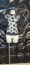 Load image into Gallery viewer, H&amp;M star sheer top         sz 10
