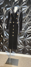 Load image into Gallery viewer, NWT Long crush velvet button dress            sz 6/8
