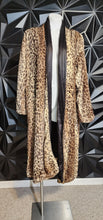 Load image into Gallery viewer, Leopard open front  duster jacket          sz lrg-2x
