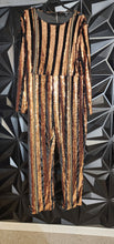 Load image into Gallery viewer, Fashion Nova sequin stripe jumpsuit           sz 2x (16/18 fit)
