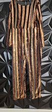 Load image into Gallery viewer, Fashion Nova sequin stripe jumpsuit           sz 2x (16/18 fit)
