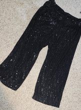 Load image into Gallery viewer, Express black sequin pants          sz med-10
