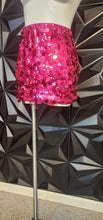 Load image into Gallery viewer, Shein pink big sequin skirt        sz small
