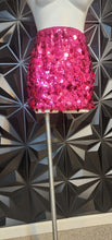 Load image into Gallery viewer, Shein pink big sequin skirt        sz small
