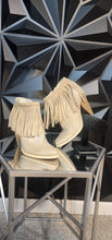 Load image into Gallery viewer, Very Volatile fringe cow girl heels          sz 6.5  Disclaimer: some dry rot spots inside
