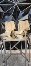 Load image into Gallery viewer, Very Volatile fringe cow girl heels          sz 6.5  Disclaimer: some dry rot spots inside
