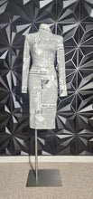 Load image into Gallery viewer, Fashion nova newspaper dress        sz lrg-xlrg

