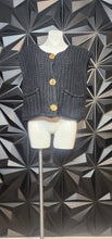 Load image into Gallery viewer, Black knit vest            sz lrg-2x
