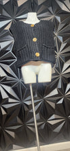 Load image into Gallery viewer, Black knit vest            sz lrg-2x
