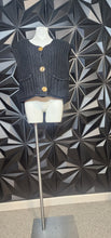 Load image into Gallery viewer, Black knit vest            sz lrg-2x
