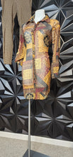Load image into Gallery viewer, Over size Paisley print sheer blouse          sz small
