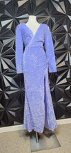 Load image into Gallery viewer, Purple iridecent sequin dress          sz 16, best fit sz lrg (12)
