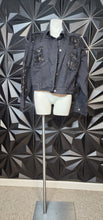 Load image into Gallery viewer, Ashley Stewart denim sequin jacket       sz 22/24
