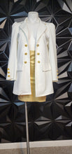 Load image into Gallery viewer, White open front blazer             sz small-sz 10
