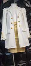 Load image into Gallery viewer, White open front blazer             sz small-sz 10
