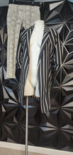 Load image into Gallery viewer, Helly stripe open front blazer          sz small
