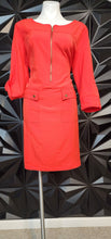 Load image into Gallery viewer, Orange pocket front dress               sz 16
