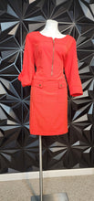 Load image into Gallery viewer, Orange pocket front dress               sz 16
