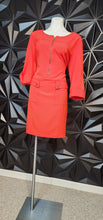 Load image into Gallery viewer, Orange pocket front dress               sz 16

