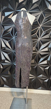 Load image into Gallery viewer, Silver bodycon dress            sz large (10/12)
