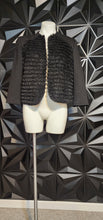 Load image into Gallery viewer, Nine west open front fur blazer          sz 10
