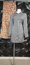 Load image into Gallery viewer, Akira stripe dress/top        sz lrg, best fitting sz 8/10
