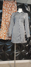 Load image into Gallery viewer, Akira stripe dress/top        sz lrg, best fitting sz 8/10
