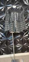 Load image into Gallery viewer, Zara fringe distress jacket         sz sm-lrg (10)
