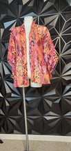 Load image into Gallery viewer, Slinky brand sheer multicolor kimono           sz xl
