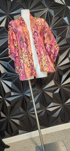Load image into Gallery viewer, Slinky brand sheer multicolor kimono           sz xl
