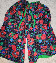 Load image into Gallery viewer, Floral wide leg pant            sz lrg-2x
