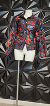 Load image into Gallery viewer, Chicos abstract blazer          sz chico 3=lrg 14/16)
