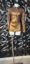Load image into Gallery viewer, K. Jordan bronze blouse          sz medium
