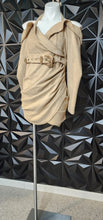 Load image into Gallery viewer, Pretty little things off shoulder suede dress         sz 10
