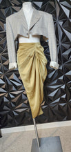 Load image into Gallery viewer, Shein curve olive skirt               sz 0xl (14/16)
